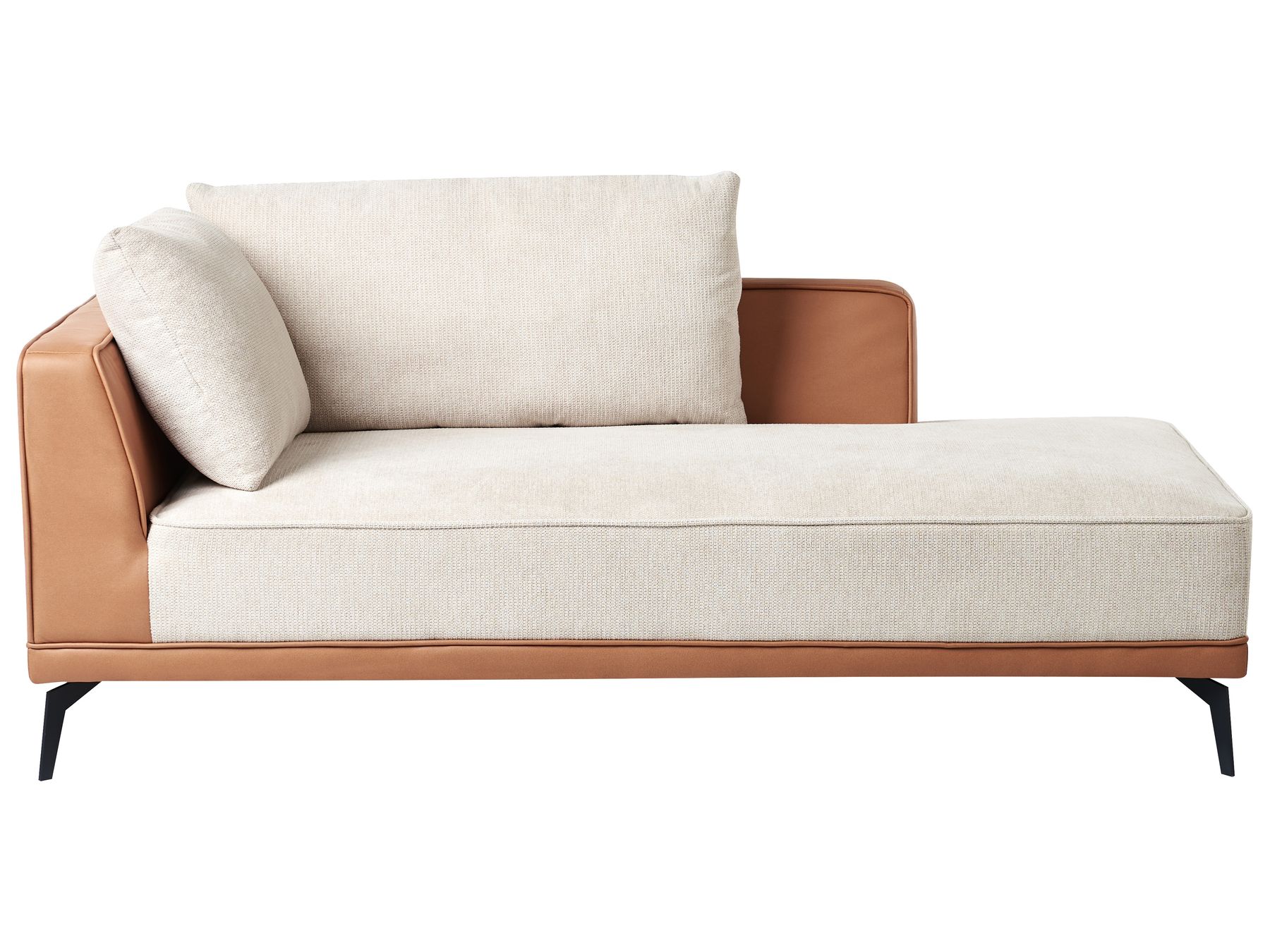 Corner Sofa MYKEN Fabric Light Beige 3 Seater Left Hand