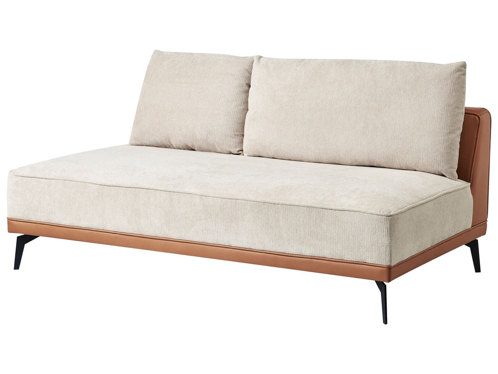 Corner Sofa MYKEN Fabric Light Beige 3 Seater Left Hand