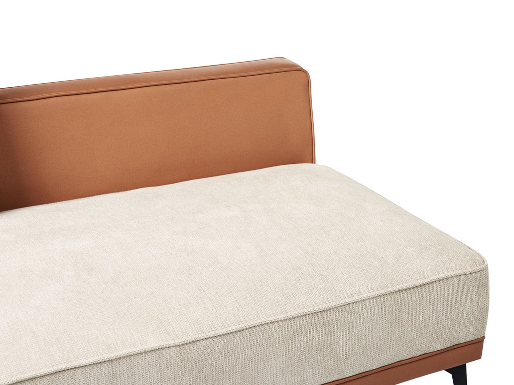 Corner Sofa MYKEN Fabric Light Beige 3 Seater Left Hand