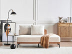 Corner Sofa MYKEN Fabric Light Beige 3 Seater Right Hand