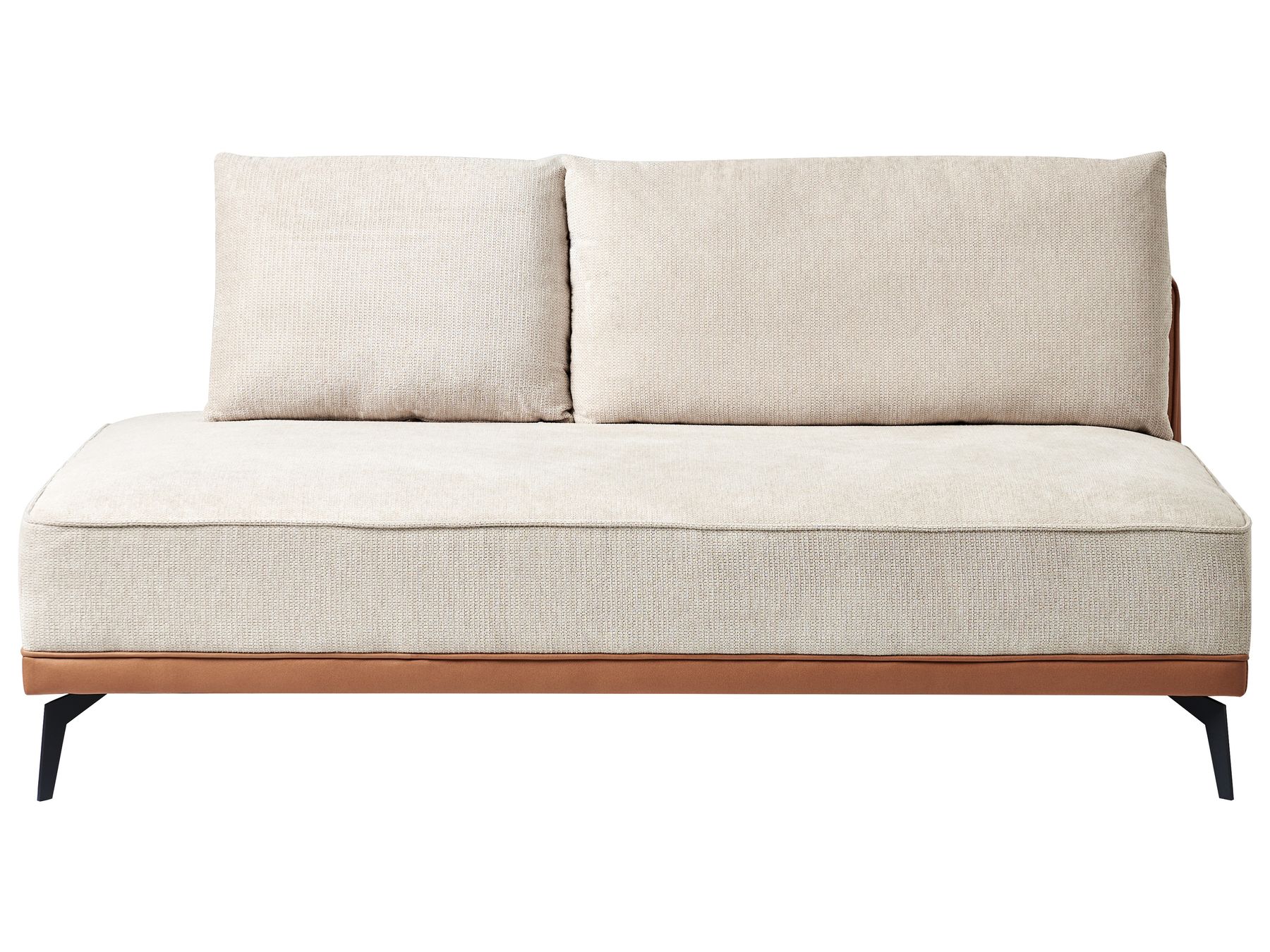 Corner Sofa MYKEN Fabric Light Beige 3 Seater Right Hand