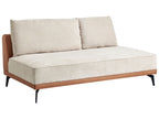Corner Sofa MYKEN Fabric Light Beige 3 Seater Right Hand