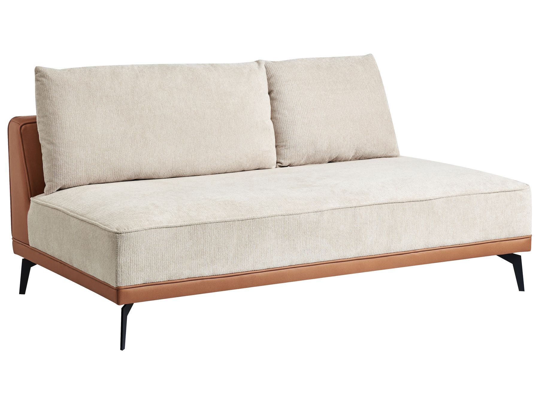 Corner Sofa MYKEN Fabric Light Beige 3 Seater Right Hand
