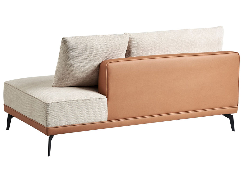 Corner Sofa MYKEN Fabric Light Beige 3 Seater Right Hand