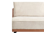 Corner Sofa MYKEN Fabric Light Beige 3 Seater Right Hand