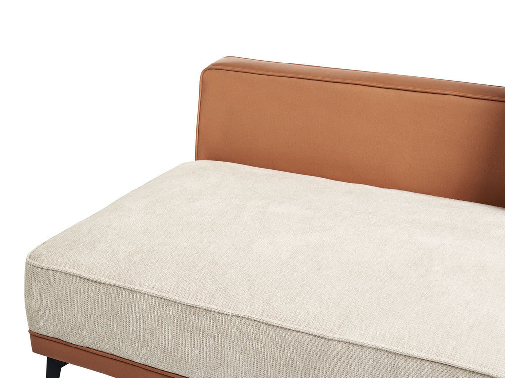 Corner Sofa MYKEN Fabric Light Beige 3 Seater Right Hand