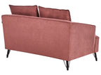 2 Seater Fabric Sofa Burgundy HOBRO