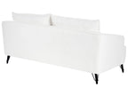 3 Seater Boucle Sofa White HOBRO