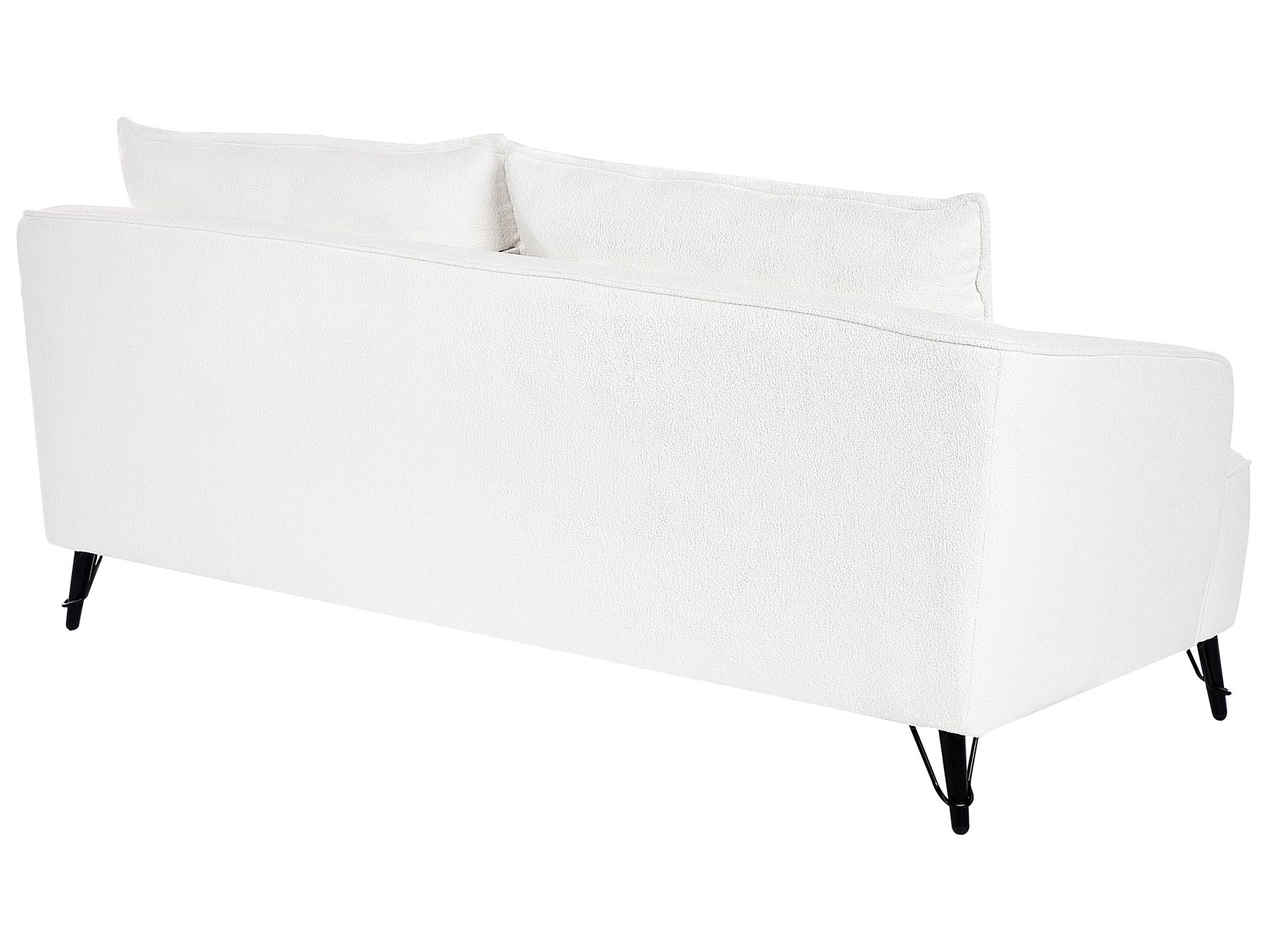 3 Seater Boucle Sofa White HOBRO