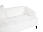 3 Seater Boucle Sofa White HOBRO