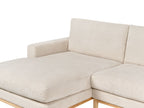 Corner Sofa SIGGARD Corduroy Light Beige 4 Seater Right Hand