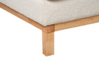 Right Hand Boucle Corner Sofa White SIGGARD