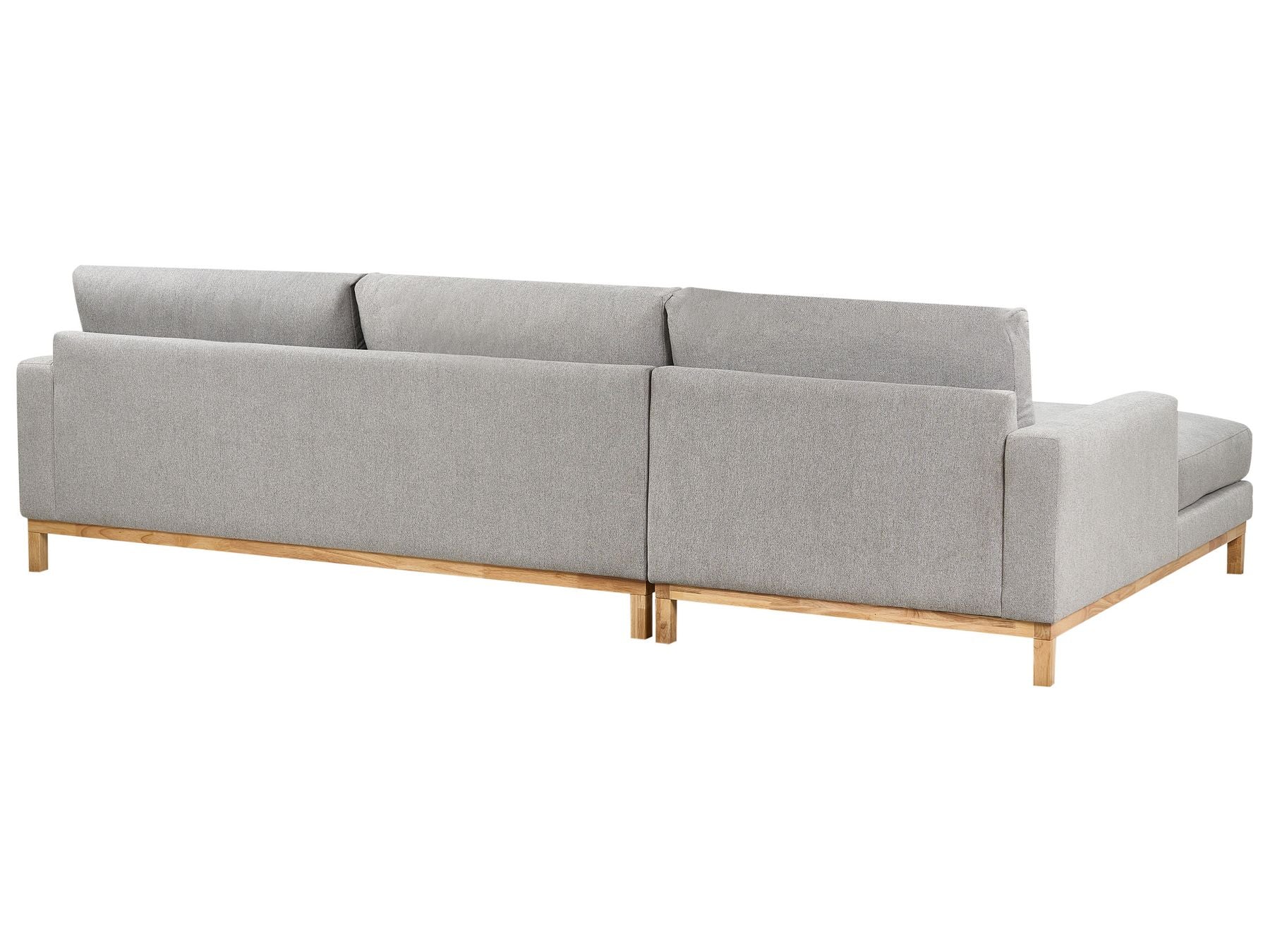 Corner Sofa SIGGARD Fabric Grey 4 Seater Right Hand