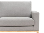 Corner Sofa SIGGARD Fabric Grey 4 Seater Right Hand
