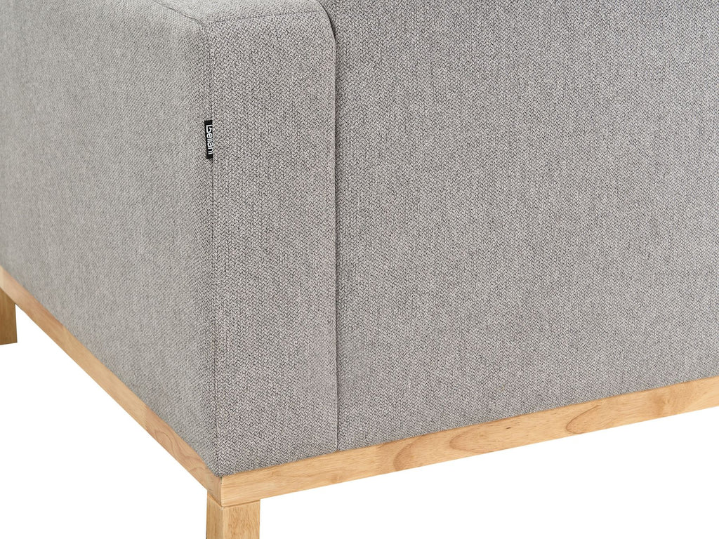 Corner Sofa SIGGARD Fabric Grey 4 Seater Right Hand