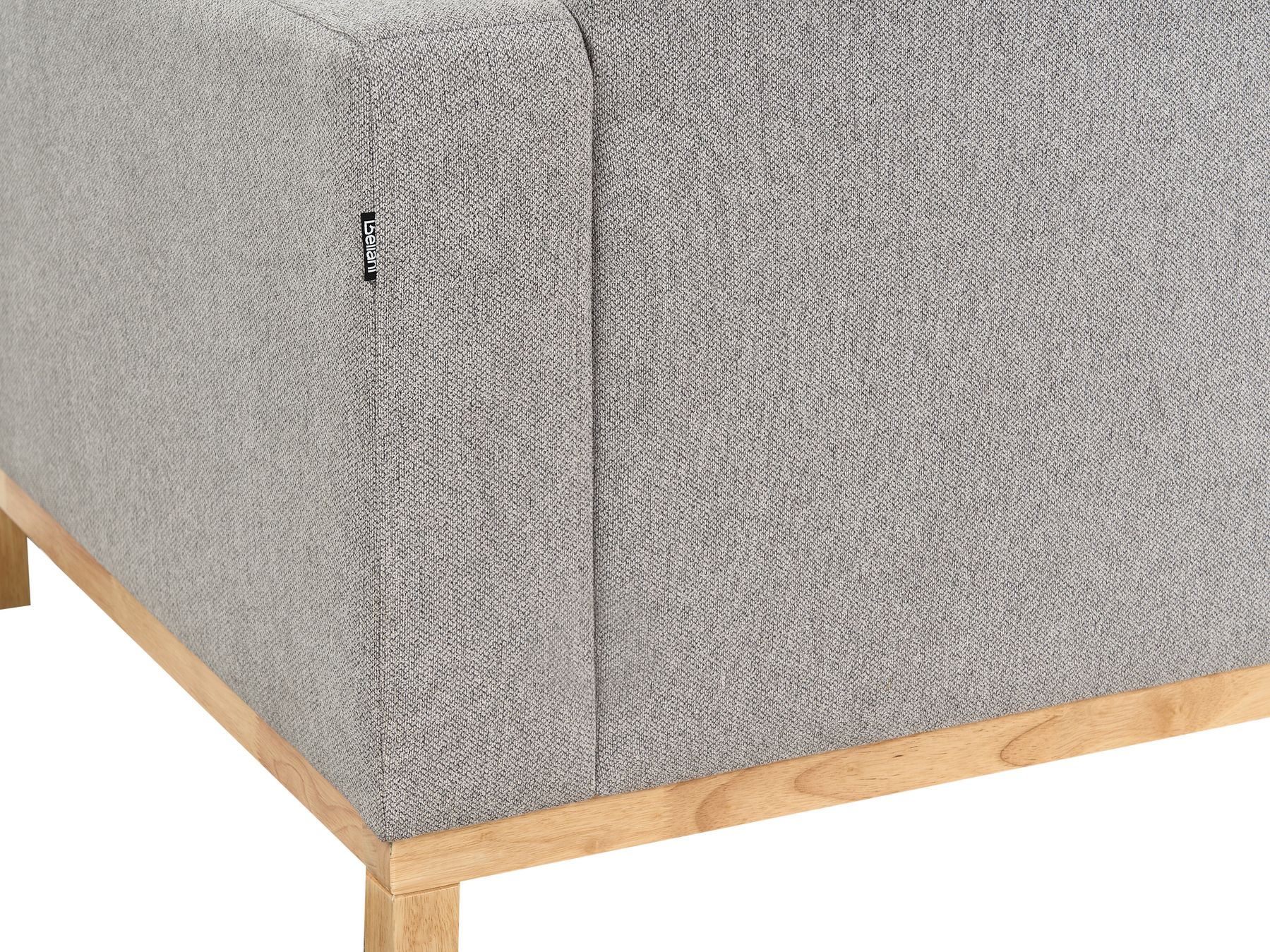 Corner Sofa SIGGARD Fabric Grey 4 Seater Right Hand
