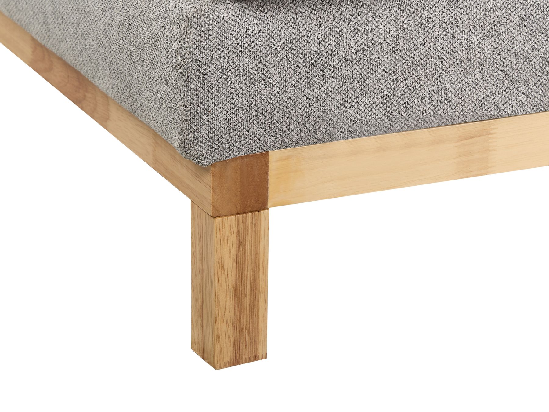Corner Sofa SIGGARD Fabric Grey 4 Seater Right Hand