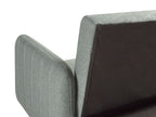 Sofa Bed SENJA Faux Linen Light Green 3 Seater