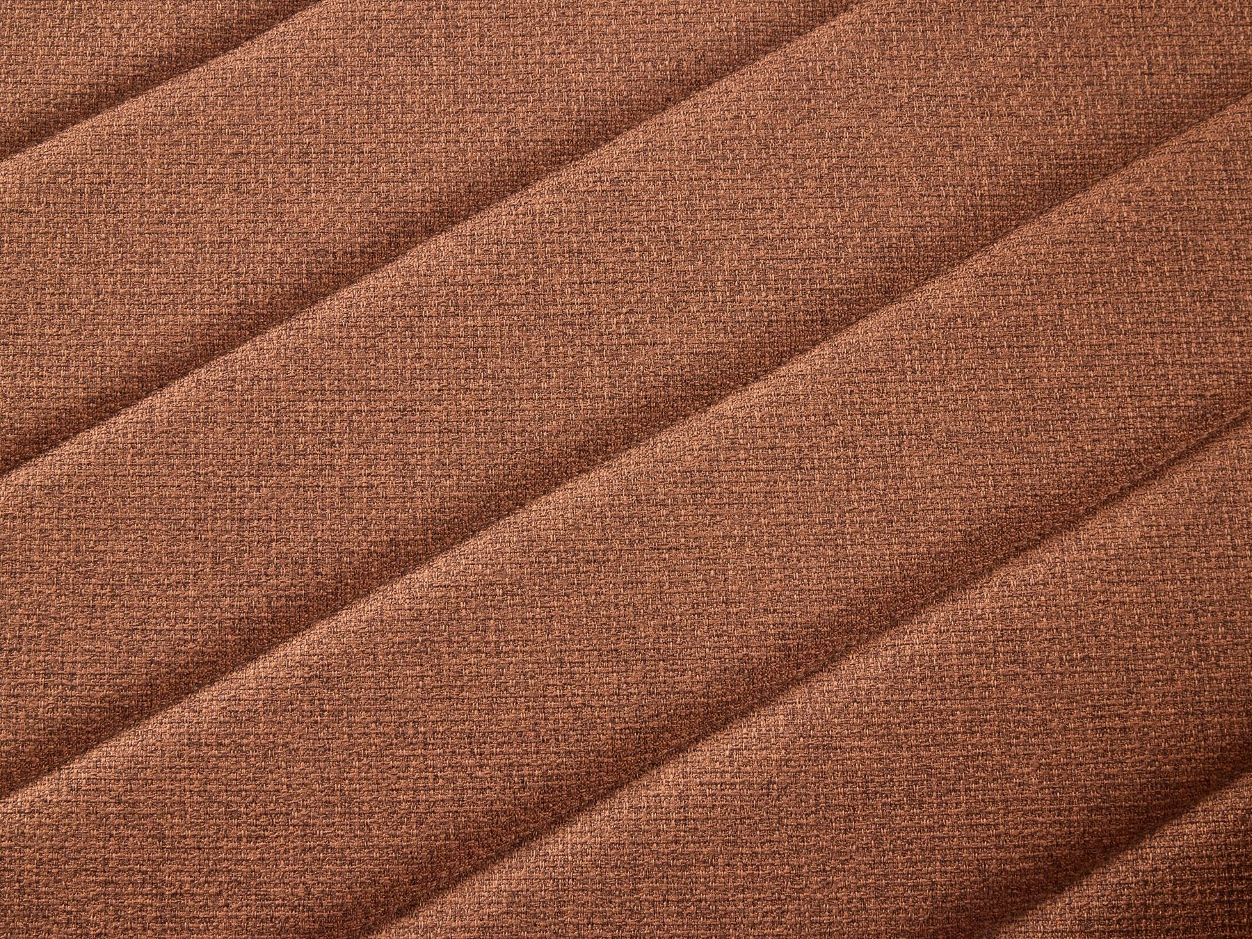 Sofa Bed SENJA Faux Linen Orange 3 Seater