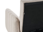 Sofa Bed SENJA Faux Linen Light Beige 3 Seater