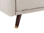 Sofa Bed SENJA Faux Linen Light Beige 3 Seater