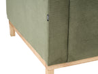 Corner Sofa SIGGARD Corduroy Green 4 Seater Right Hand