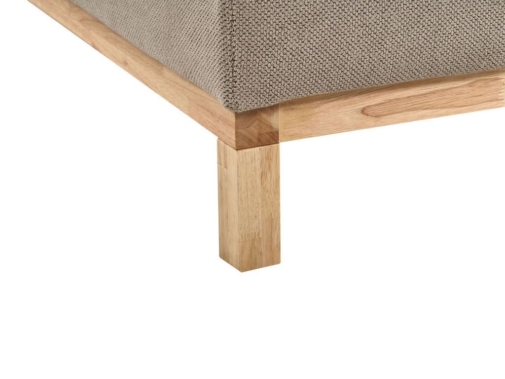Corner Sofa SIGGARD Fabric Taupe 4 Seater Right Hand