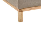 Corner Sofa SIGGARD Fabric Taupe 4 Seater Right Hand