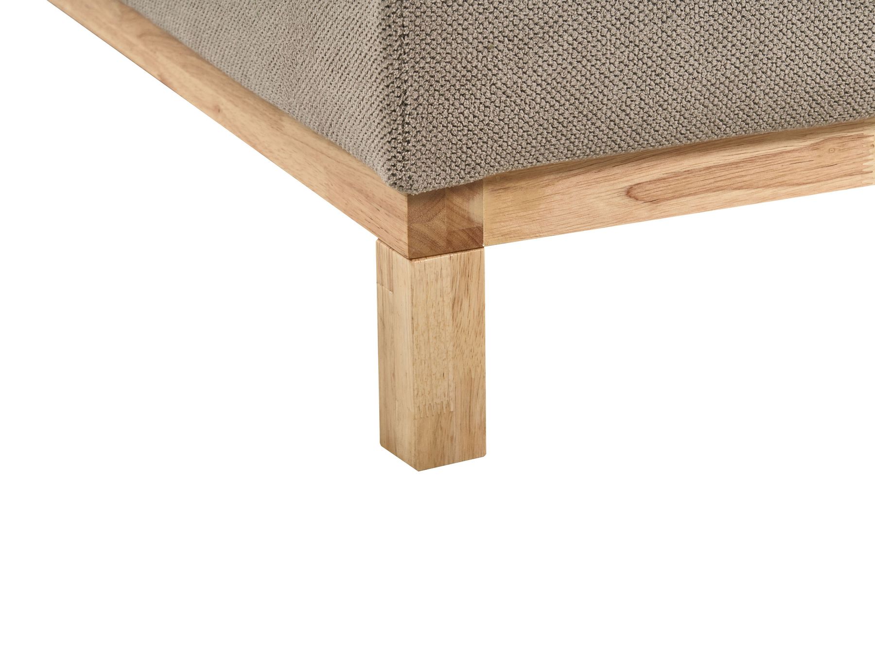 Corner Sofa SIGGARD Fabric Taupe 4 Seater Right Hand