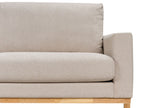 Corner Sofa SIGGARD Fabric Beige 4 Seater Right Hand