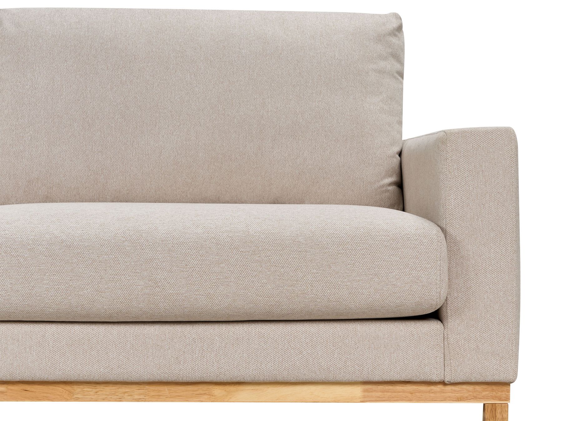 Corner Sofa SIGGARD Fabric Beige 4 Seater Right Hand