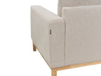 Corner Sofa SIGGARD Fabric Beige 4 Seater Right Hand