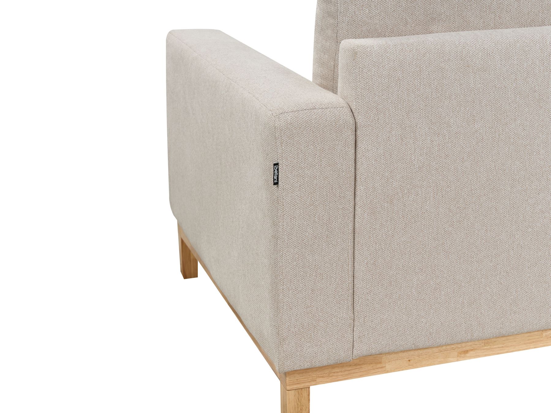 Corner Sofa SIGGARD Fabric Beige 4 Seater Right Hand