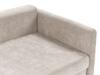 Sofa Bed BLEIK Fabric Light Beige with Storage 3 Seater