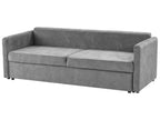 Sofa Bed BLEIK Fabric Light Grey with Storage 3 Seater
