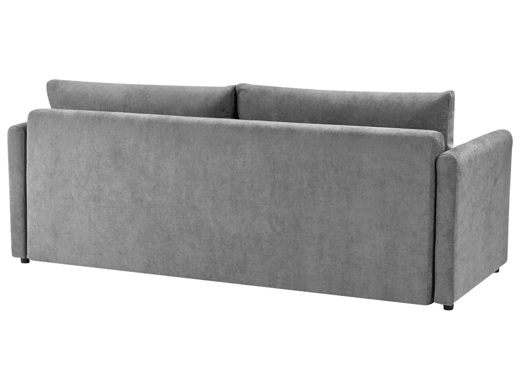 Sofa Bed BLEIK Fabric Light Grey with Storage 3 Seater