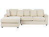 Corner Sofa Fabric Light Beige 4 Seater Right Hand