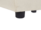 Corner Sofa KOHLO Fabric Light Beige 4 Seater Right Hand