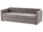 Sofa Bed BLEIK Fabric Taupe with Storage 3 Seater