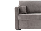 Sofa Bed BLEIK Fabric Taupe with Storage 3 Seater