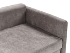 Sofa Bed BLEIK Fabric Taupe with Storage 3 Seater