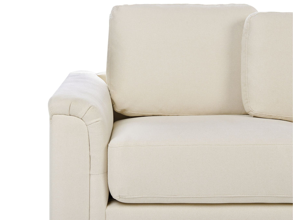 Corner Sofa KOHLO Fabric Light Beige 4 Seater Left Hand