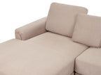 Corner Sofa KOHLO Fabric Taupe 4 Seater Right Hand