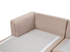 Corner Sofa KOHLO Fabric Taupe 4 Seater Right Hand