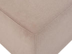 Right Hand Fabric Corner Sofa with Ottoman Taupe KOHLO
