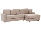 Corner Sofa KOHLO Fabric Taupe 4 Seater Left Hand