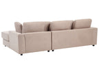 Corner Sofa KOHLO Fabric Taupe 4 Seater Left Hand