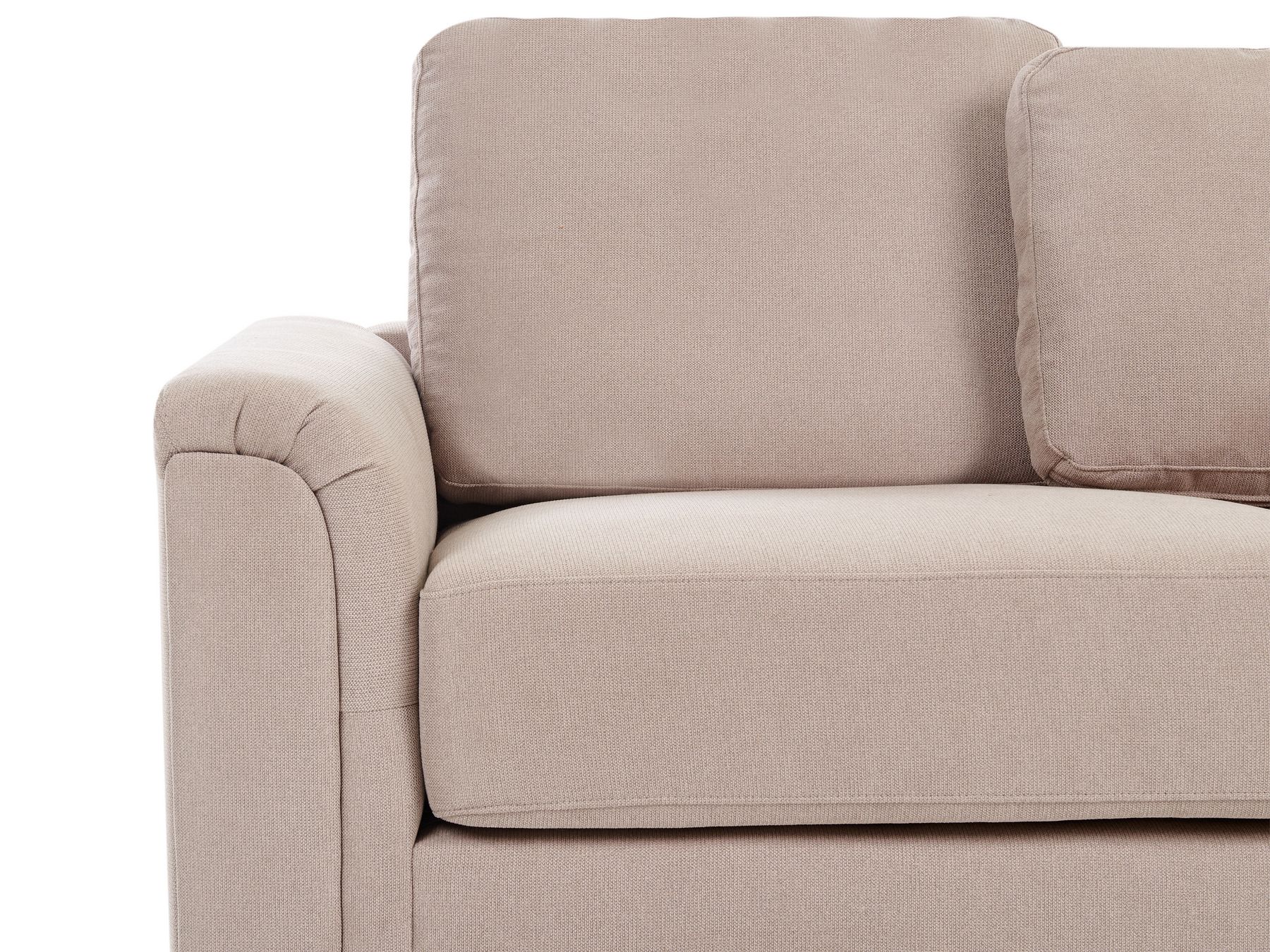 Corner Sofa KOHLO Fabric Taupe 4 Seater Left Hand