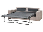 Sofa Bed VUOKATTI Fabric Light Brown 3 Seater