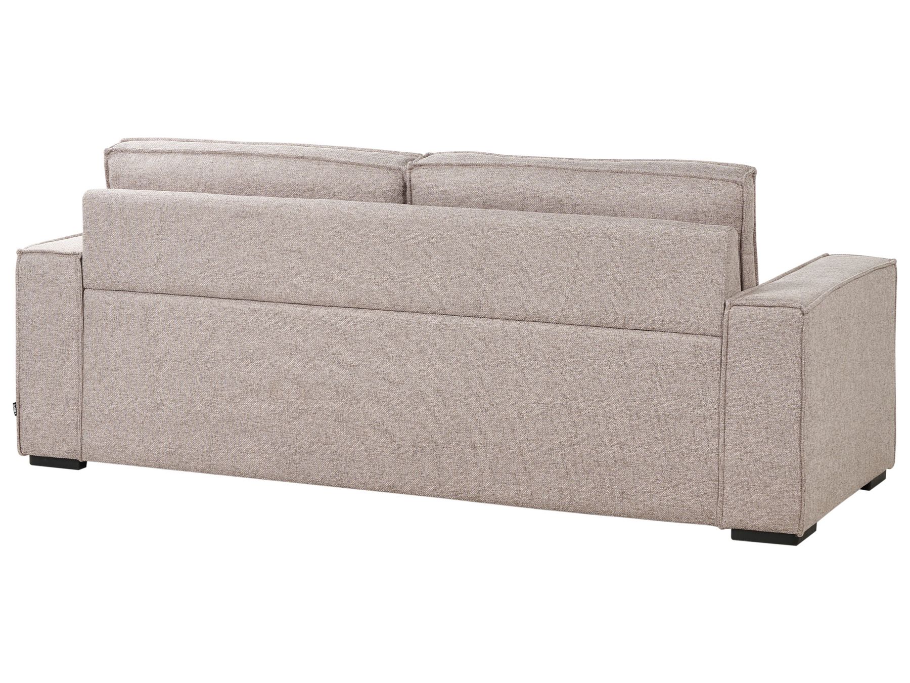 Sofa Bed VUOKATTI Fabric Light Brown 3 Seater